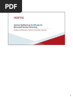 Veritas Netbackup 8.0 Blueprint Active Directory