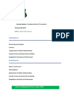 Course Name: Fundamentals of Economics Course No:1209: TOPIC: Metrorail-Project