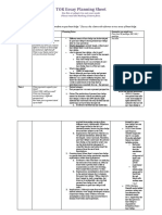 TOK Essay Planning Sheet