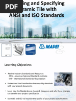 Specifying Ceramic Tile With ANSI and ISO Standards