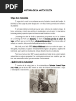 Historia de La Motocicleta