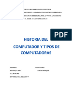 Informe, Historia Del Computador