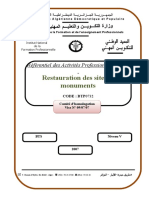 Restauration Des Sites Et Monuments: Référentiel Des Activités Professionnelles