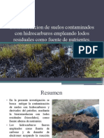 Biorremediacion de Suelos Contaminados HTP