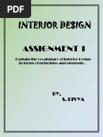 Interior Design Assignment 1: BY, S. Divya