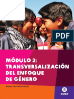 Oxfam Módulo 2 Transversalización Del Enfoque de Género - 2 PDF