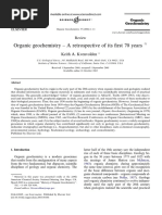 Retrospective of 70 Years o F Organic Geochemistry 2005 Kvenvolden