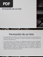 Formación de Un Lote