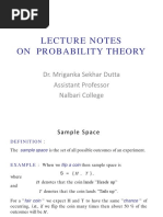 ProbabilityLectureNotes (MSD) 1