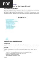 MS ACCESS Tutorial