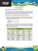 Evidencia 1. Metodos de Conservacion Tradicional PDF