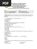 My Exam (Tests and Measurements)