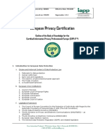 European Privacy Certification