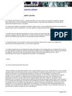 Kouvelakis, Stathis. La Vía Muerta de Ernesto Laclau. Contra La Razón Populista