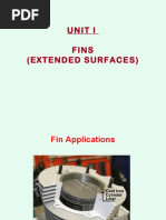 Unit I Fins (Extended Surfaces)