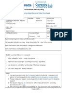 STW210CT Programming Algorithm and Data Structures: Faculty of Engineering, Environment and Computing