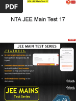 NTA JEE Main Test 17 PDF