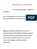 LA PSICOLOGÍA GESTALT Esquema