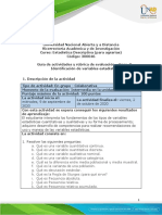 Guia de Actividades y Rubrica de Evaluacion - Unidad 1 - Fase 2 - Identificacion de Variables Estadisticas PDF