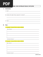 Compare and Contrast Essay Outline