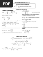 Formulas Distribuciones Muestrales