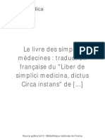 Le Livre Des Simples Médecines (... ) Matthieu Platearius bpt6k9722321w PDF