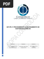 Procedimiento Almacenamiento Sustancias Químicas