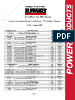 Stanadyne Corporation: OEM To Fuel Manager Brand Cross Reference P/Ns For Filter Elements 99642 - August 2002