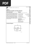 LMV111 Operational Amplifier With Bias Network: General Description Features