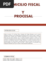 El Domicilio Fiscal y Procesal