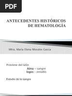 HEMATOLOGÍA Antecedentes