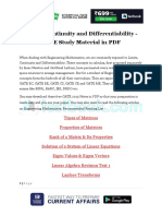 Limits, Continuity and Differentiability - GATE Study Material in PDF