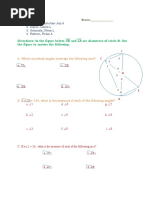 Activity - Inscribed Angles and Intercepted Arcs