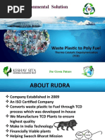 Rudra Environmental Solution (India) LTD: Waste Plastic To Poly Fuel