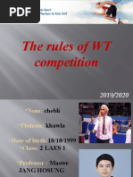 The Rules of WT Competition