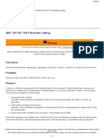 MID 130 PID 160 Parameter Setting