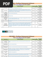 SIH 2020 - Problem Statements-Software: Visit: For Description