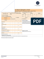 2021 Referee's Performance Report (Delegate S Sheet) : Club Team - Men: European Cup EHF Champions League - Group Phase