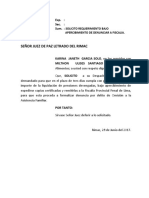 Bajo Apercibimiento Por Alimentos