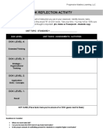 DOK Unit Reflection Activity