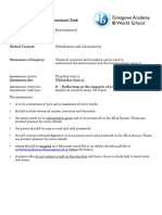 Grade 10 MYP Sciences Assessment Task Unit: Nicholas - Pinkerton@tamagawa - Ed.jp