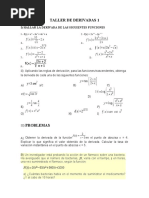 Taller de Derivadas 1