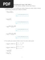 Cálculo Diferencial. Taller 3