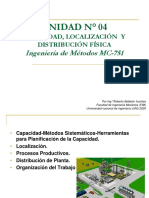 UNIDAD #04 Capacidad, Localización y Distribución Fisica