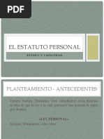 EL ESTATUTO PERSONAL, Clase 3