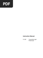 Instruction Manual: FL 200 Transmitted Light Polariscope