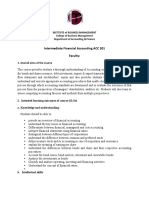 Intermediate Financial Accounting ACC 201 Faculty:: 1. Overall Aims of The Course