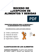 Proceso de Recepcion de Alimentos y Bebidas