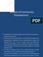 Models of Community Development