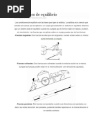 Condiciones de Equilibrio. 202001